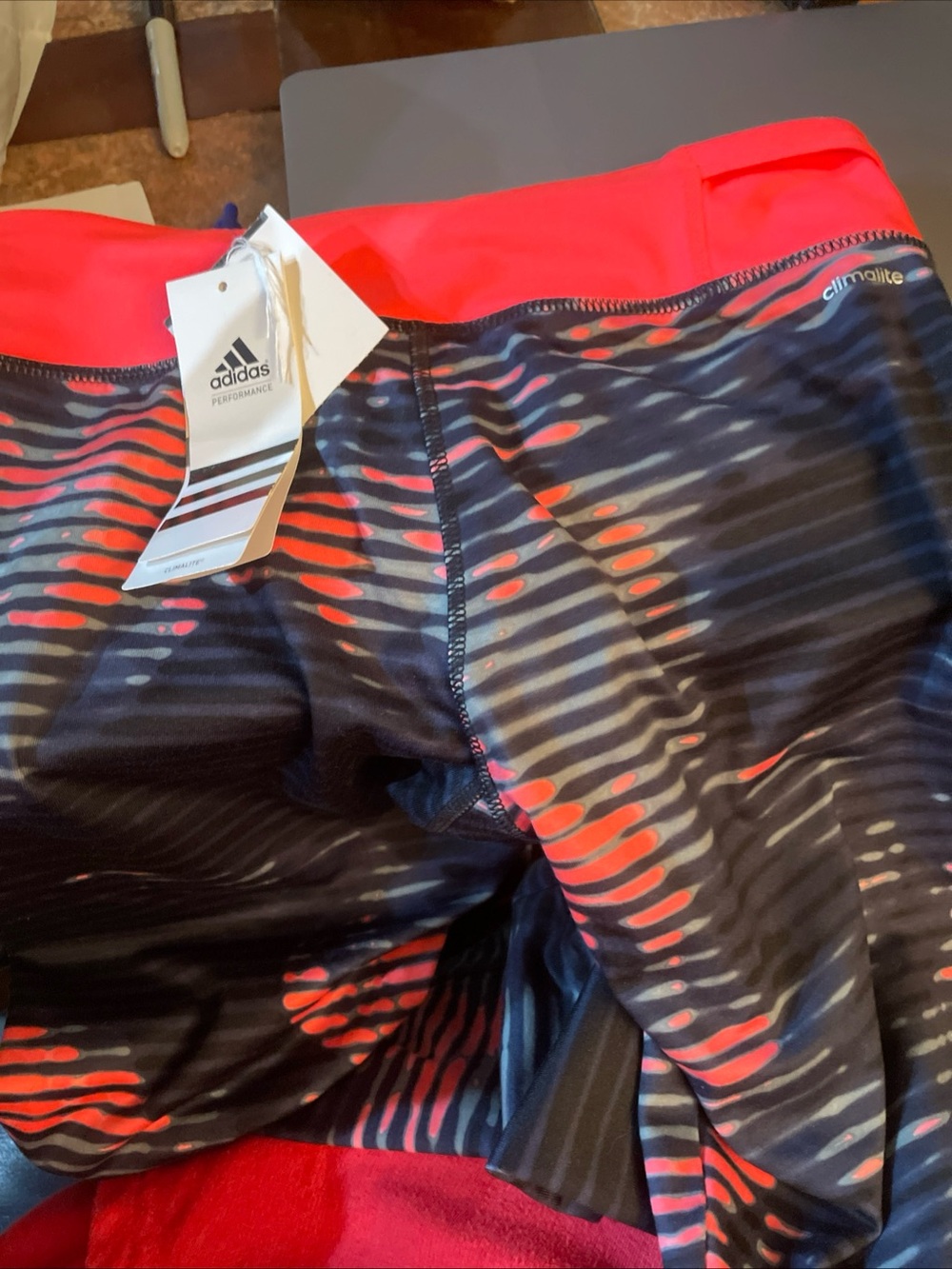 Adidas Womens Ultimate Team Printed Tight AB7163 Pink Size XS